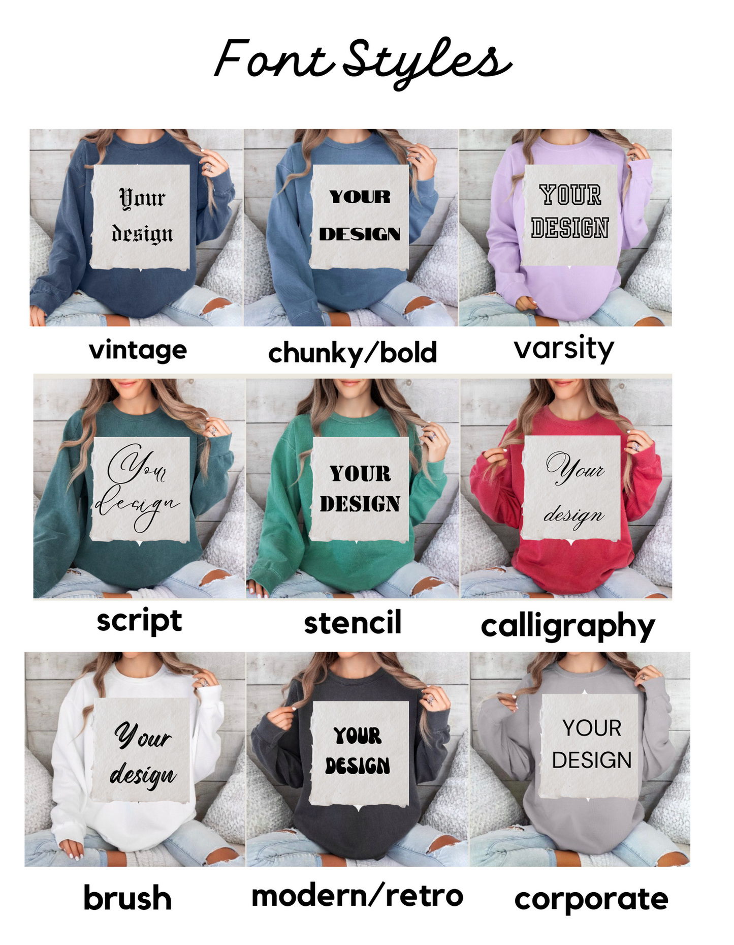 DESIGN YOUR OWN-Comfort Pullover