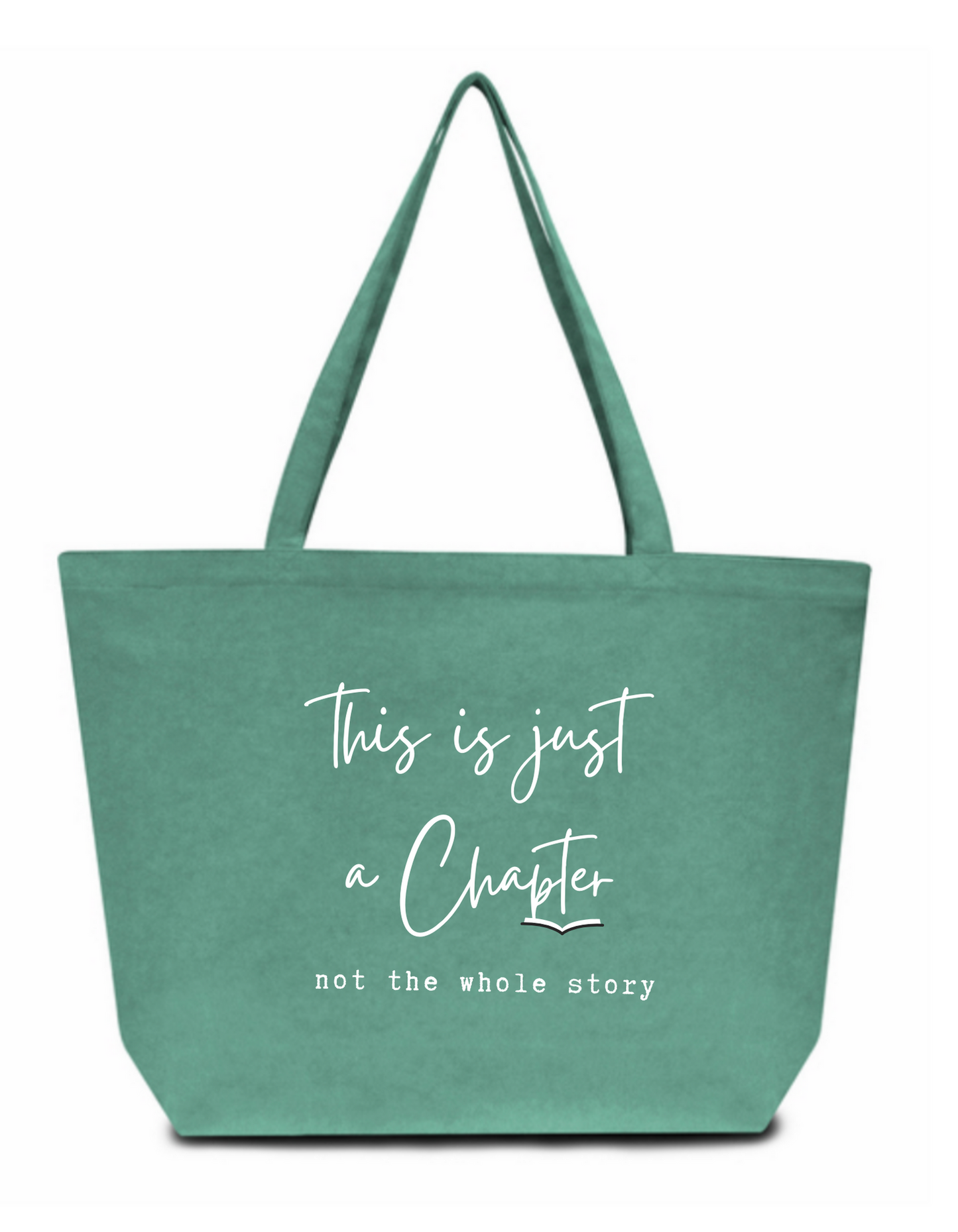 “Just a Chapter” Large Tote Bag