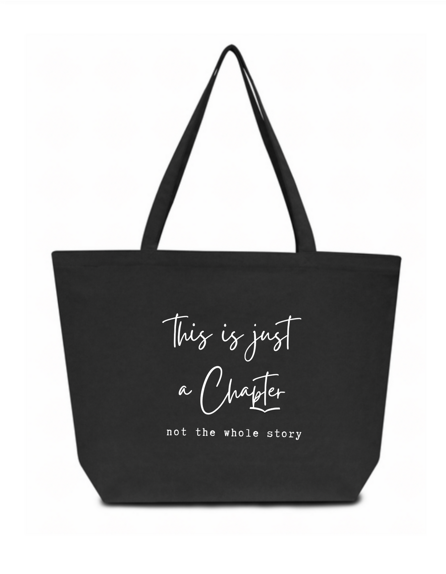 “Just a Chapter” Large Tote Bag