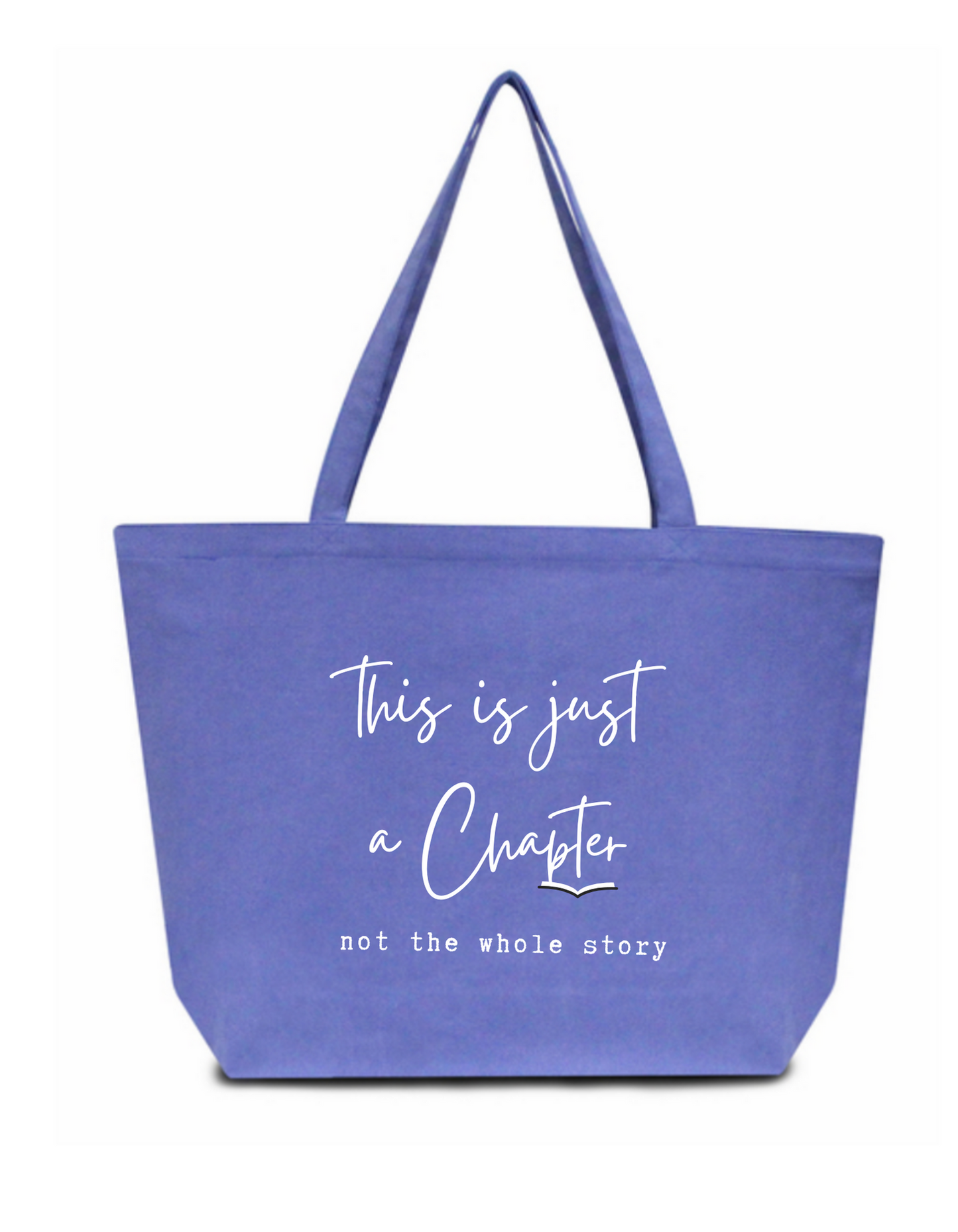 “Just a Chapter” Large Tote Bag