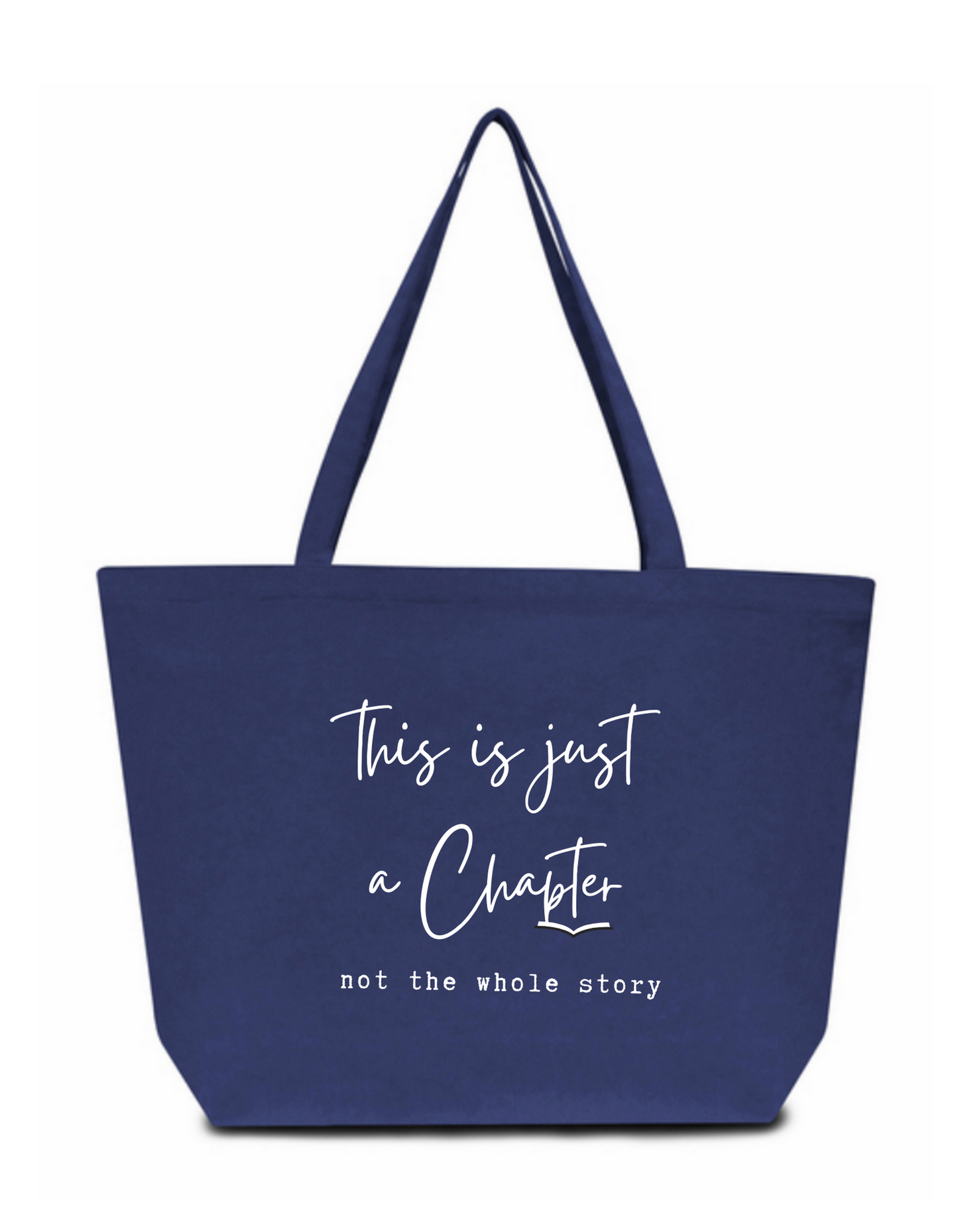 “Just a Chapter” Large Tote Bag